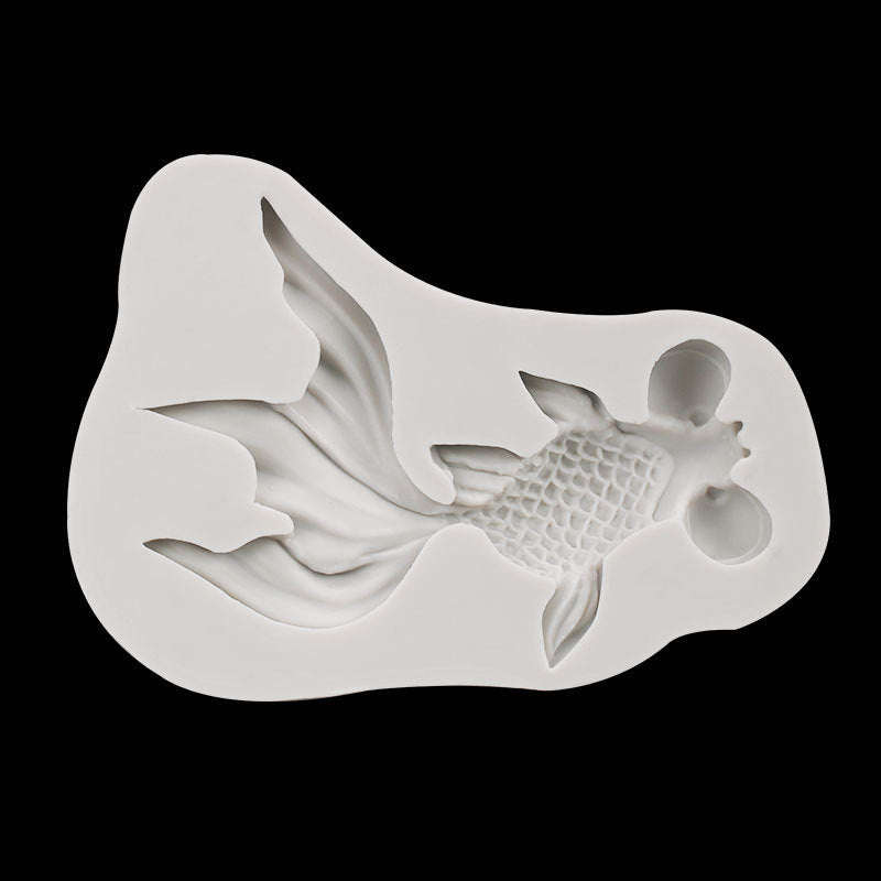 Goldfish silicone mold epoxy pendant decorative mold soft pottery clay silicone decorative mold in stock wholesale