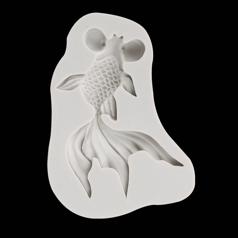 Goldfish silicone mold epoxy pendant decorative mold soft pottery clay silicone decorative mold in stock wholesale