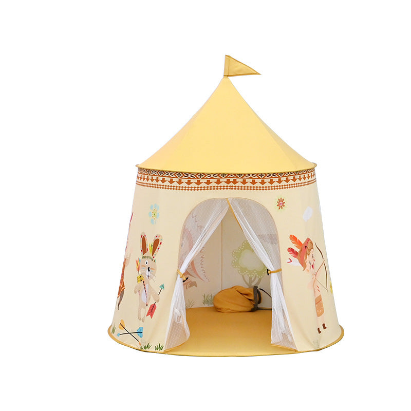 Baby Tent Children's Indoor and Outdoor Game House Indian Round Castle Tent Children's Fun Toy House Gift