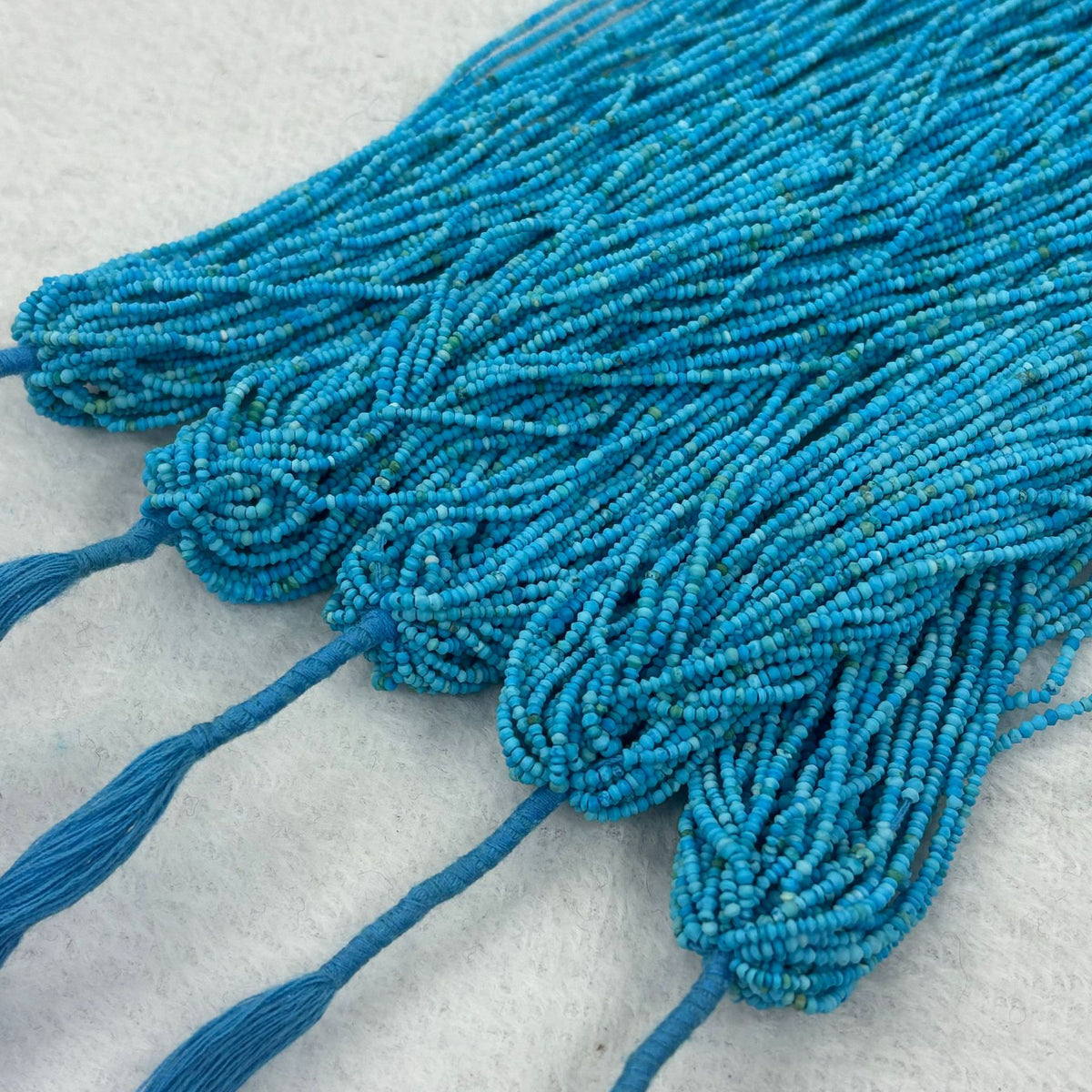 Afghanistan turquoise blue pine flying saucer beads abacus beads flat beads DIY handmade necklace clavicle chain jewelry accessories