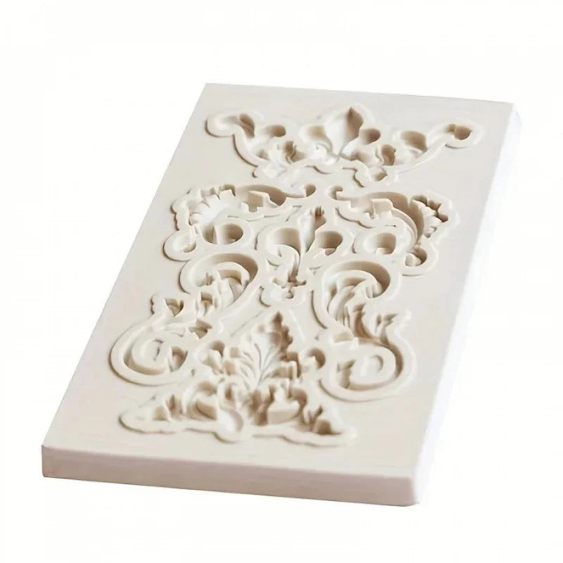 1pcretro Floral Design Random Silicone Mold，Resin Casting Mold，Suitable for polymer clay，DIYCrafts，Soap Making，Candle Creation，-