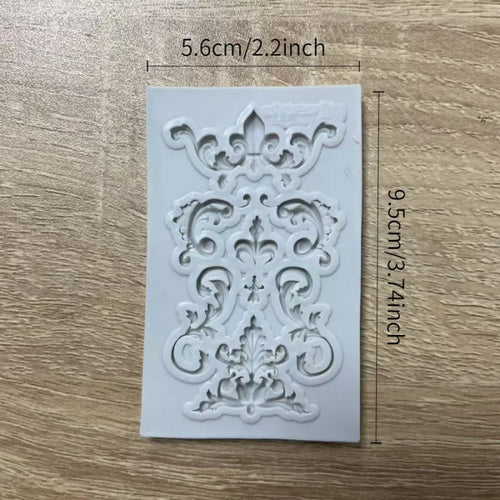1pcretro Floral Design Random Silicone Mold，Resin Casting Mold，Suitable for polymer clay，DIYCrafts，Soap Making，Candle Creation，-
